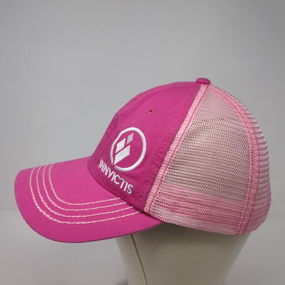 Innvictis Simplot Grower Solutions Strapback Trucker Hat Pink OS Adjustable Ha - Picture 3 of 10